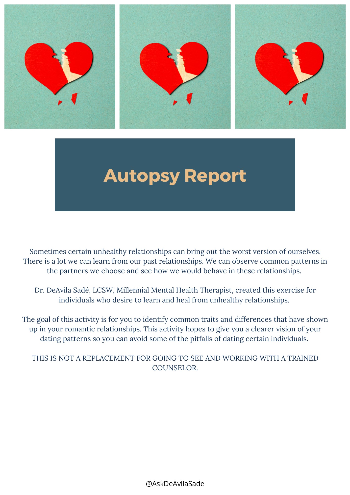 Autopsy Report Activity – Digital Therapeutic Activity